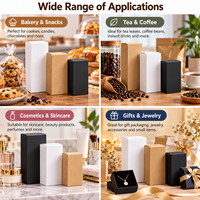 Boîte d'emballage en papier personnalisée avec logo, boîte pliante en kraft pour les petites entreprises, emballage de cadeaux, de savons, de biscuits, de bijoux
