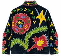 Veste bomber d'hiver épaisse en velours bleu marine de luxe pour femmes, faite à la main, style bohème ethnique, manches longues, col en V, respirante, séchage rapide