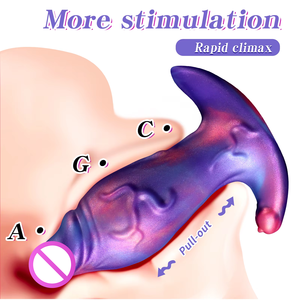 Jouet pour adultes de qualité supérieure, <span class=keywords><strong>plug</strong></span> <span class=keywords><strong>anal</strong></span> en silicone avec design de monstre fantastique extraterrestre, 100% imperméable, coloré - Product Image 4