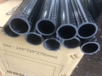 Canne à pêche en fibre de carbone 3K sergé, forme de seiche, fabriquée sur mesure par OEM, avec rail supérieur