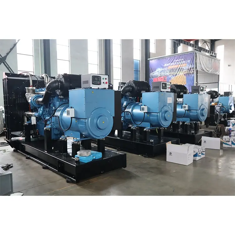 Gerador diesel Cummins Perkings Wechai Yuchai Deutz Sdec 500kw aberto silencioso super 800kw 1000kw