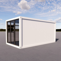 Maison conteneur préfabriquée mobile en panneaux sandwich d'acier de 20/40 pieds avec vue sur la mer - Design moderne pour bureau, chambre, cuisine, école, centre commercial