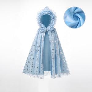 Capa de Tul con Copos de Nieve para Niñas Pequeñas, Disfraz de Halloween, Vestidos de Princesa, Capa de Reina de Hielo - Product Image 4