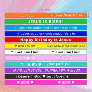 Nouveaux bracelets religieux tendance en silicone avec motif imprimé pour la promotion - Product Image 6