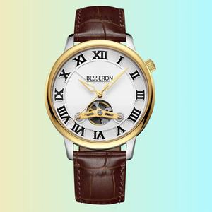 Reloj de Lujo para Hombre con Movimiento Mecánico Automático, Caja de Acero Inoxidable 316L, Cristal de Zafiro, Pantalla Digital de 42 mm, Correa de Cuero - Product Image 4