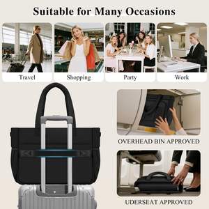 Fabbrica Custom ODM Tote Bag con Logo pesante Tote Bag <span class=keywords><strong>per</strong></span> le donne dell'<span class=keywords><strong>università</strong></span> con tasche e cerniera di alta qualità - Product Image 6