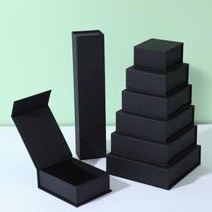 Hot-selling Ready-Made Magnetic Flip-Top Jewelry <b>Box</b> with Custom Logo Fashionable <b>Paper</b> <b>Storage</b> for Earrings Necklaces & Rings - Product Image 3