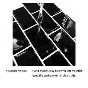 Modern 3D Wallpaper Kitchen Sticker Caravan Renovation Subway <strong>Tile</strong> Instant <strong>Stick</strong>-<strong>On</strong> Wall Design Resin Stone Material Interior - Product Image 6