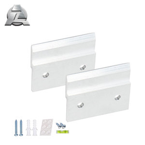 Support mural en aluminium anodisé anti-corrosion en forme de <span class=keywords><strong>Z</strong></span> pour fixation de panneaux intérieurs et extérieurs - Product Image 1