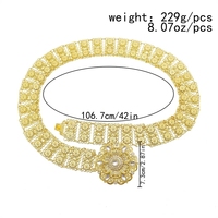 Chaîne de taille en cristal pour femmes, bijoux de danse, de style bohème, Vintage, plaqué or, à la mode,