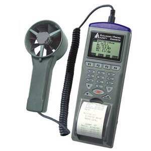 TTLTES 9871 AZ Digital Handheld Anemômetro com Registrador de Dados e Impressora Bulk Order 0.6 ~ 32 m/s Speed Range - Product Image 4