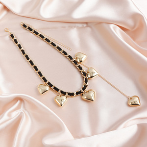 Châu Âu và amrican chéo-bordr jwlry <span class=keywords><strong>elgant</strong></span> Y2K Hart exaggratd chokr VT rop NICH dsign SWT mát tassl - Product Image 1