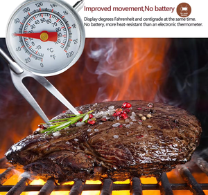 Кухонный биметаллический термометр из нержавеющей стали - Product Image 5