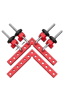 Pince <span class=keywords><strong>de</strong></span> fixation d'angle droit en alliage d'aluminium pour le travail du bois, outil <span class=keywords><strong>de</strong></span> menuisier DIY OEM, bloc en L, garantie 1 an - Product Image 1