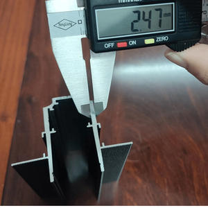 Lampada a binario magnetico a LED da incasso 2.5mm profilo in alluminio 2 3 4 fili-guida per lampada a binario magnetico flessibile - Product Image 5