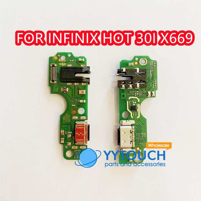 For Infinix HOT 30i X669 Charging Connector Flex PCB Board