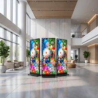 Écran d'affichage LED mobile VISLAT, écran LED portable sur pied pour la publicité commerciale et les événements