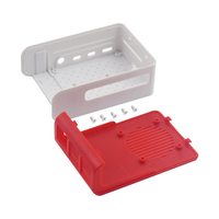 Boîtier pour Raspberry Pi 4B avec ventilateur de refroidissement anti-éblouissement Boîtier de protection en ABS Installation facile