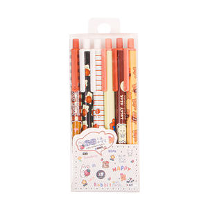 Juego de Bolígrafos de Gel para el Regreso a Clases, Bolígrafo de Plástico Retráctil con Diseño de Dibujos Animados, Personalizado y Bonito, para Escribir - Product Image 1