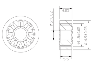 Moteur BLDC sans balais à entraînement direct Outrunner personnalisé pour bras robotisé - Product Image 2