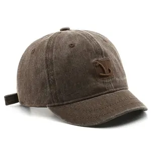 vintage short brim baseball cap, vintage short brim baseball cap