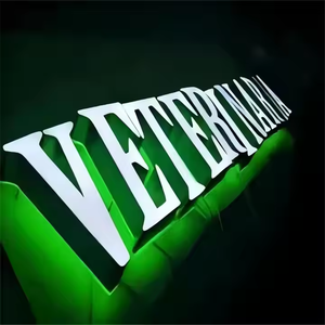 广告防水标志照明设计公司名称3d亚克力发光二极管签名名称定制标志背光发光二极管标志标志 - Product Image 3