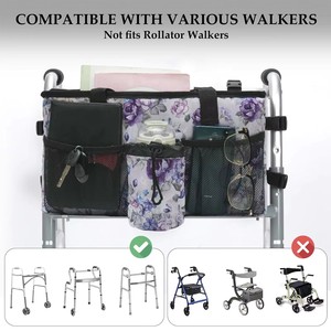 Bolsa Organizadora para Andador <span class=keywords><strong>de</strong></span> Movilidad <span class=keywords><strong>de</strong></span> Alta Demanda, Diseño Robusto y Ligero, Fácil <span class=keywords><strong>de</strong></span> Transportar para Uso en Interiores y Exteriores para <span class=keywords><strong>Personas</strong></span> Mayores - Product Image 3