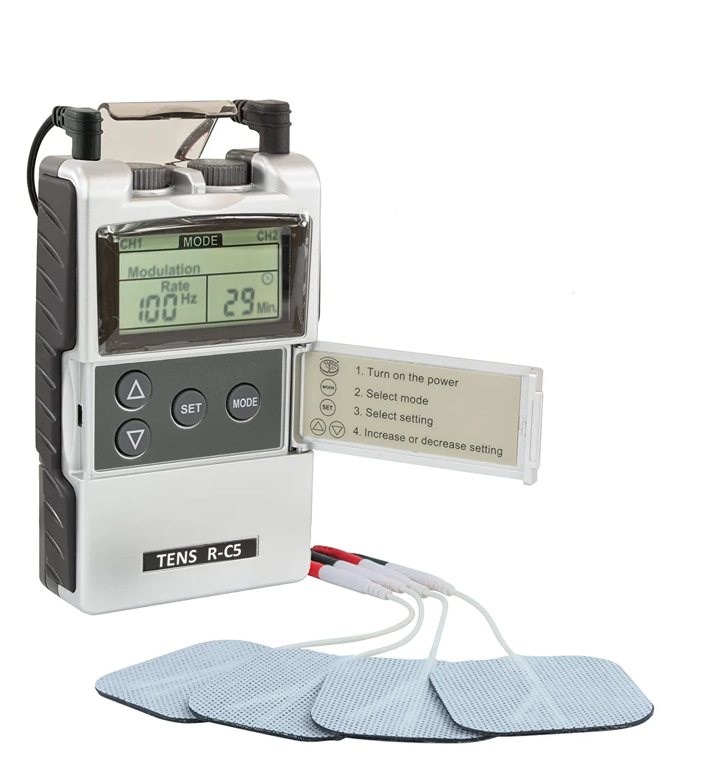 ROOVJOY-Equipo de Salud Electrónico TENS, dispositivo masajeador de pulso TENS 7000, electroestimulación muscular