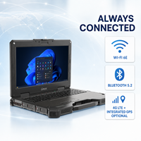 Computadora Portátil Totalmente Resistente GETAC X600, Intel Core I5 VPro, Pantalla FHD de 15.6 Pulgadas, IP66, Windows 11 Pro, Computadora Industrial para Servicio de Campo