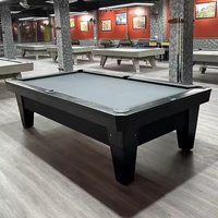 Table de billard en bois massif de 8 pieds ou 9 pieds avec système de retour de balles en ardoise de 25 mm pour bar, club, maison, usage commercial, usine de tables de billard