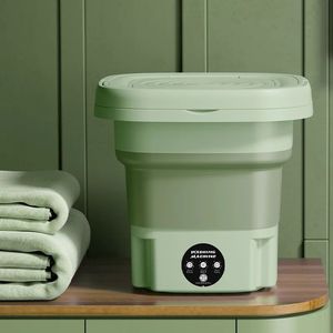 Fashion Rechargeable <b>Mini</b> Skin-friendly 8L Large Folding Portable Capacity Separate Water Basket Washing Machine <b>Mini</b> Skin-frien - Product Image 1