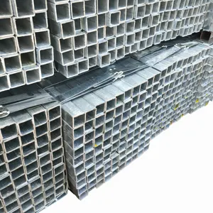 Y Tianjin-tubo galvanizado de 8 pulgadas, acero suave, galvanizado en caliente, Cuadrado/rectangular, tubo de acero