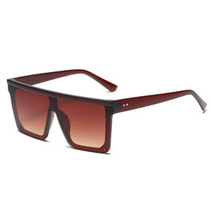 Gafas de Sol Unisex de Lujo a la Moda, Diseño <span class=keywords><strong>para</strong></span> <span class=keywords><strong>Hombre</strong></span>, Montura Grande de Acetato, <span class=keywords><strong>Lentes</strong></span> Polarizadas con Parte Superior Plana, Logotipo Personalizado, Venta al Por Mayor - Product Image 3