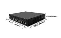 Perangkat Firewall Keamanan Jaringan MAITUO Intel C3338R DDR4 RAM 6 Port Router SD-WAN Desktop PC Industri Pfsense/Opnsense