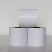 Fabrication d'autocollants en papier thermique écologique résistant à l'huile, autocollants thermiques directes 4*6 pouces pour imprimante d'étiquettes thermiques