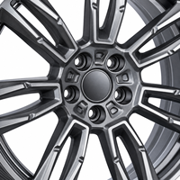 Vente chaude d'usine à bas prix : Jantes en alliage noir brillant AL 19 pouces 5x112 pour voitures de tourisme, ajustement précis pour les modèles BMW populaires
