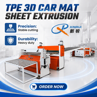 Ligne d'extrusion de feuilles TPE pour revêtements de sol, extrudeuse monovis, machine de thermoformage de feuilles en rouleau PLC pour tapis de sol de voiture 3D 5D