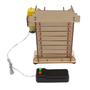 Puerta Enrollable Eléctrica de Madera, Tecnología de Puerta Enrollable, Kit de Experimento Científico Manual Pequeño para Armar - Product Image 1