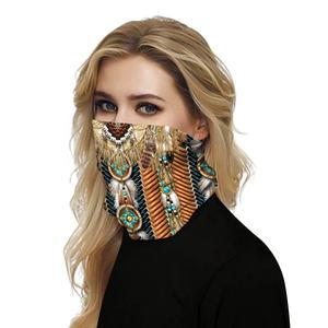 Foulards africains Bawal instantanés inspirés du voile, turban, bandana, foulards soyeux à imprimé oiseaux - Product Image 5