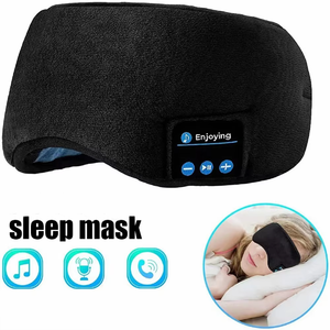 Yüksek Quailit müzik göz maskesi kulaklıklar HD Stereo hoparlörler Yoga uyku uykusuzluk kadınlar uyku kulaklıklar BT 5.0 çıkarılabilir - Product Image 6