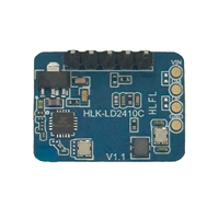 Capteur radar de présence humaine à ondes millimétriques 24 GHz HLK-LD2410C, détection de mouvement micro-mouvement BLE FMCW, automatisation de la maison intelligente, bricolage