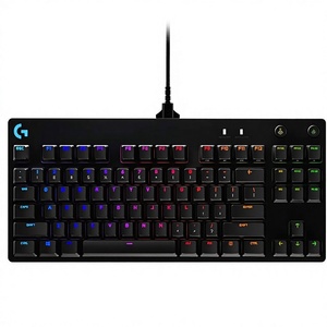 Clavier de jeu mécanique Logitech G PRO TKL, interrupteurs de touches bleus <span class=keywords><strong>GX</strong></span>, LIGHTSYNC RGB, portable, sans clavier numérique, détachable, micro - Product Image 1