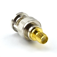 Conector Coaxial de alta calidad de latón completo RF hembra a BNC macho recto