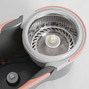 ถังไม้ถูพื้นแบบหมุนได้มหัศจรรย์สำหรับทำความสะอาดถังไม้ถูพื้นพลาสติก360ไม้ถูพื้นซักได้ผ้าไมโครไฟเบอร์พร้อมถังฟรี - Product Image 5