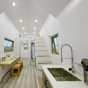Deepblue Smarthouse AU/NZS/USA/EU Standard Moderne <span class=keywords><strong>De</strong></span> Luxe Préfabriqué Structure En Acier Léger Petite Maison sur Roues avec Remorque Maison - Product Image 6