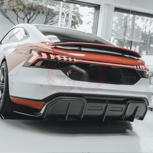 Accessoires automobiles E-TRON GT, séparateur de pare-chocs arrière pour <span class=keywords><strong>Audi</strong></span> E-TRON GT 2020-2024, diffuseur arrière en carbone sec - Product Image 4