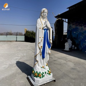 マイリーライフサイズ宗教大理石聖母マリア像ルルドの聖母彫刻 - Product Image 6