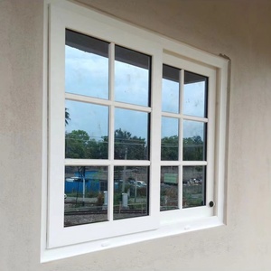 Nuoxin Glass <span class=keywords><strong>Windows</strong></span> <span class=keywords><strong>uPVC</strong></span> Vinyl đơn đôi tráng men trượt cửa sổ PVC với grills bán buôn <span class=keywords><strong>OEM</strong></span> nhà máy - Product Image 5