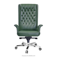 Magnifique chaise de direction verte de haute qualité, robuste et de grande taille
