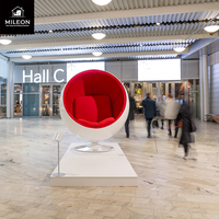 Sphérique Simple Canapé Chaise Hôtel Showroom Designer Style Moderne Minimaliste Tissu Pivotant Fauteuil espace Ball Chair.